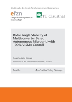 Paperback Rotor Angle Stability of Multiconverter Based Autonomous Microgrid with 100% VISMA Control Book