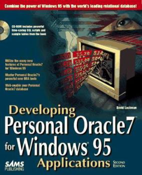 Paperback Developing Personal Oracle7 for Windows 95 Applications Book