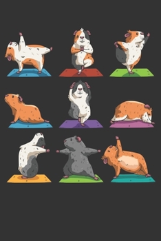 2020 Week To View Dated Planner Diary: 6x9 Inches Paperback Guinea Pig Yoga Positions Namaste
