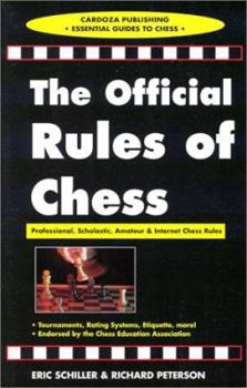 Paperback Official Rules of Chess: Professional, Scholastic, and Internet Chess Rules Book