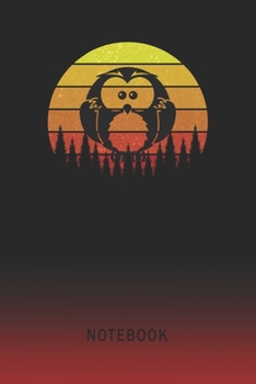 Notebook: Cartoon Owl Blank Wide Ruled Lined Paper Notepad | Writing Pad Journal | Assignments Taking Class Notes Homework Studying Math Science ... & University Organizer | Student Teacher