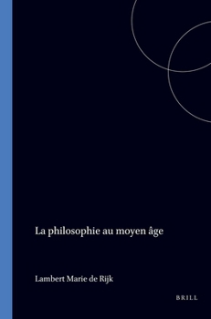 Paperback La Philosophie Au Moyen ?ge [French] Book