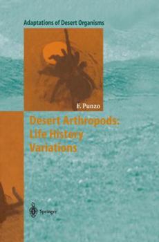 Paperback Desert Arthropods: Life History Variations Book