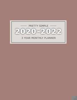 Paperback 2020 20223 Year Monthly Planner: 36 Months Yearly Planner & Monthly Calendar View -Very Simple Design Planner Schedule - Organizer - Great Useful Jour Book