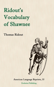 Paperback Ridout's Vocabulary of Shawnee Book