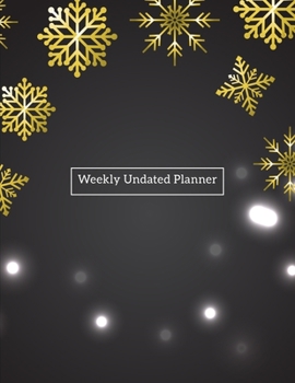 Weekly Undated Planner: 2 Year Weekly No Date Planner With To Do List And Habit Tracker, 2020 2021 ,size 8.5 X 11"