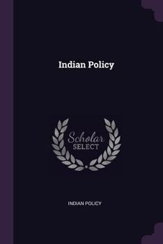 Paperback Indian Policy Book