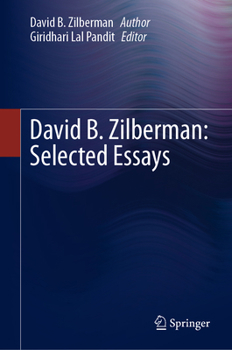 Hardcover David B. Zilberman: Selected Essays Book