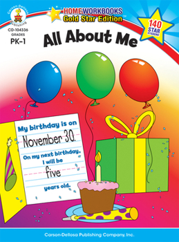 Paperback All about Me, Grades Pk - 1: Gold Star Edition Volume 1 Book