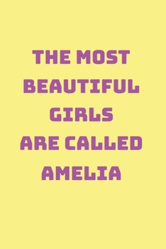 Amelia Girl Woman Notebook: Graph Paper Journal 6x9 - 120 Pages