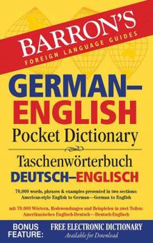 Paperback German-English Pocket Dictionary: 70,000 Words, Phrases & Examples Book