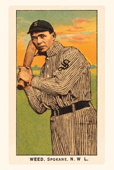 Paperback Vintage Journal Early Baseball Card, Weed Book