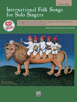 Paperback International Folk Songs for Solo Singers: Medium High Book