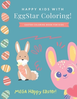 Paperback Easter coloring book for kids: Pika Book