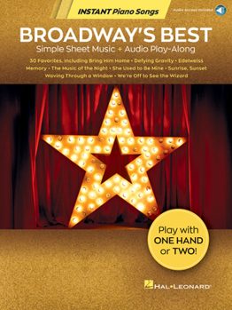 Paperback Broadway's Best: Simple Sheet Music + Audio Play-Along Book