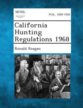 Paperback California Hunting Regulations 1968 Book