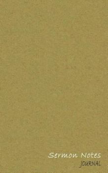 Paperback Sermon Notes Journal: Minimalist Uncluttered Small Notebook for Women & Men - Brown Book