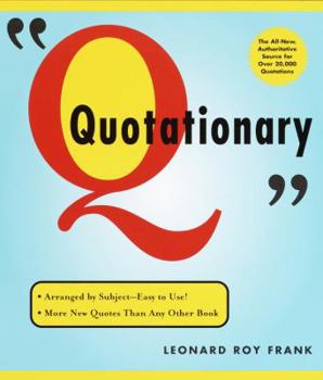 Paperback Random House Webster's Quotationary [Large Print] Book