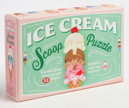 Board Game Ice Cream Scoop Puzzle: Countless Sweet Creations with 32 Flavors Book