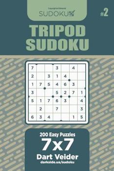 Paperback Tripod Sudoku - 200 Easy Puzzles 7x7 (Volume 2) Book
