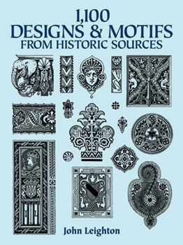 Paperback 1,100 Designs and Motifs from Historic Sources Book