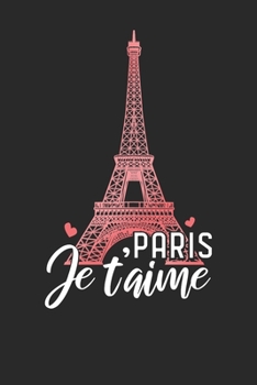 Paperback Notebook: Paris 6x9 Dot Grid 120 Pages Book