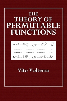 Paperback The Theory of Permutable Functions Book