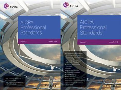 Paperback AICPA Professional Standards, 2018 Book