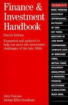 Hardcover Barron's Finance and Investment Handbook Book