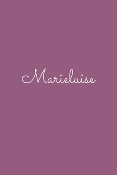 Marieluise: notebook with the name on the cover, elegant, discreet, official notebook for notes, dot grid notebook,