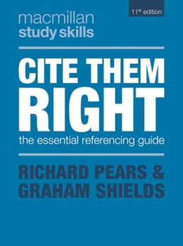 Paperback Cite Them Right: The Essential Referencing Guide Book