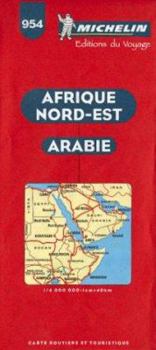 Map Michelin Africa Northeast & Arabia Map No. 954 (Michelin Maps & Atlases) [French] Book