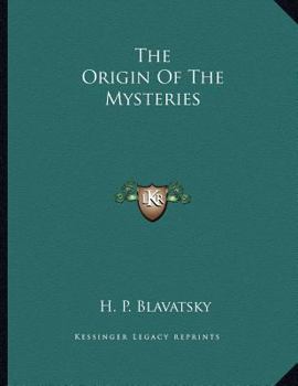 Paperback The Origin of the Mysteries Book