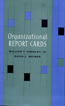 Hardcover Organizational Report Cards Book