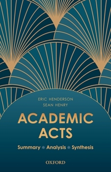 Paperback Academic Acts: Summary Analysis Synthesis Book