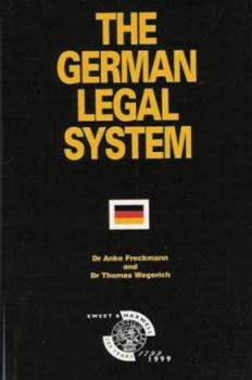 Paperback The German Legal System Book