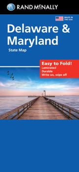 Loose Leaf Rand McNally Easy to Fold: Delaware, Maryland Laminated Map Book