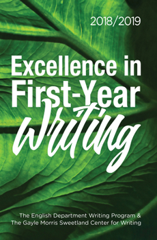 Paperback Excellence in First-Year Writing 2018/2019 Book