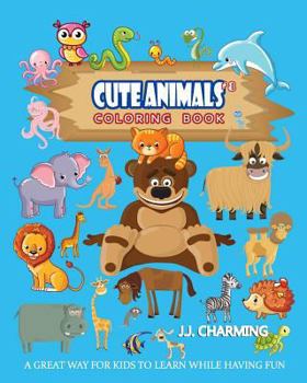 Paperback Cute Animals Coloring Book Vol.8: The Coloring Book for Beginner with Fun, and Relaxing Coloring Pages, Crafts for Children Book