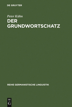 Hardcover Der Grundwortschatz: Bestimmung Und Systematisierung [German] Book