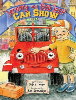 Hardcover Jeremy and Red Jeep Car Show Book