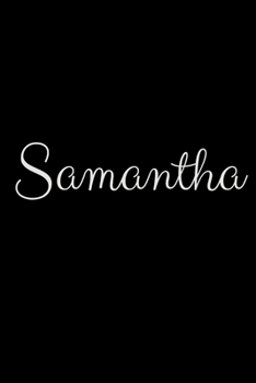 Paperback Samantha: notebook with the name on the cover, elegant, discreet, official notebook for notes Book