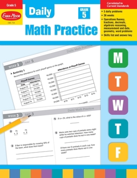 Paperback Daily Math Practice, Grade 5 Teacher Edition Book