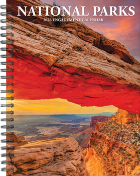 Spiral-bound National Parks 2026 6.5 X 8.5 Engagement Calendar Book