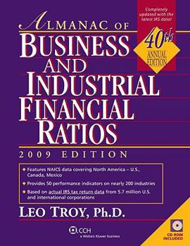 Paperback Almanac of Business and Industrial Financial Ratios [With CDROM] Book