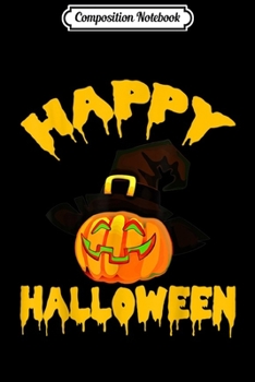 Composition Notebook: Happy Halloween Funny Alien Pumpkin Halloween Gifts  Journal/Notebook Blank Lined Ruled 6x9 100 Pages