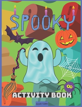 Paperback Spooky Activity Book: Color By Number Fun Game 80 Pages For Kids Adults Book