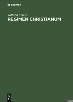 Hardcover Regimen Christianum [German] Book