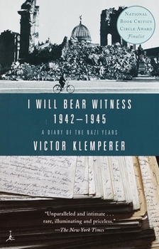 Paperback I Will Bear Witness, Volume 2: A Diary of the Nazi Years: 1942-1945 Book