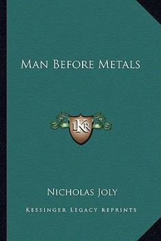 Paperback Man Before Metals Book
